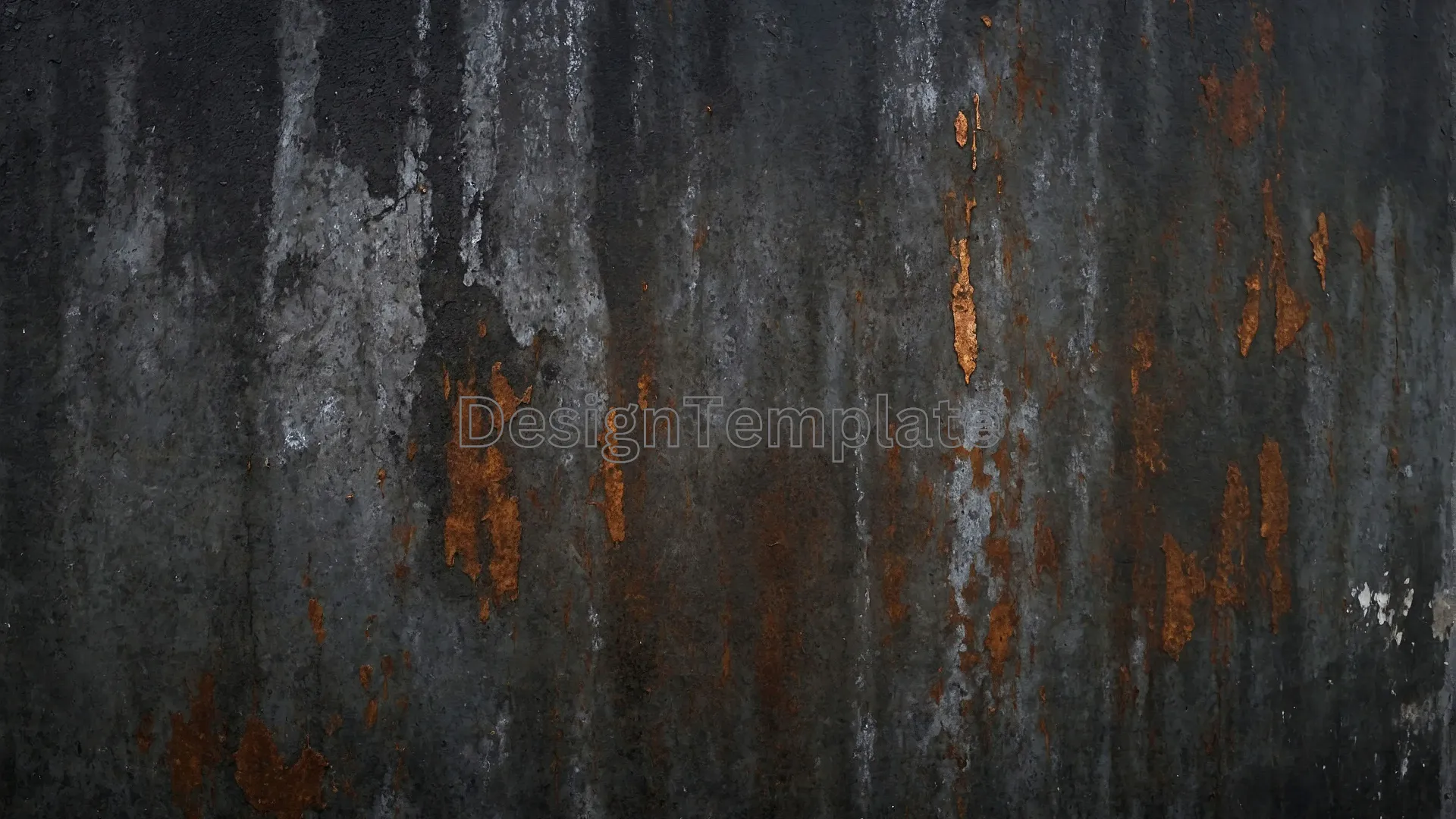 Aged Metal Canvas Rust on Black Wall Background